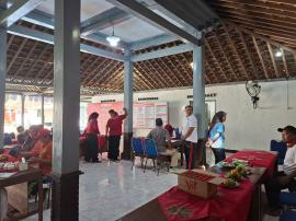 Pamong Kalurahan Sidoharjo Ikuti Pemeriksaan Kesehatan Melalui Posbindu
